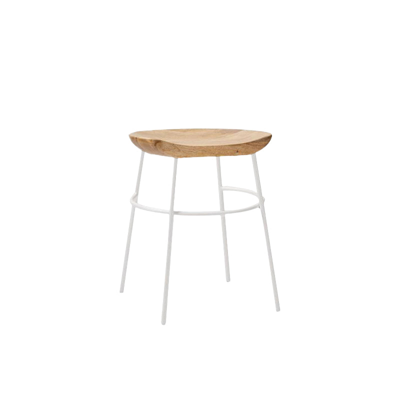 Solid Wood Modern Counter & Bar Stools Matte Finish Indoor Stools