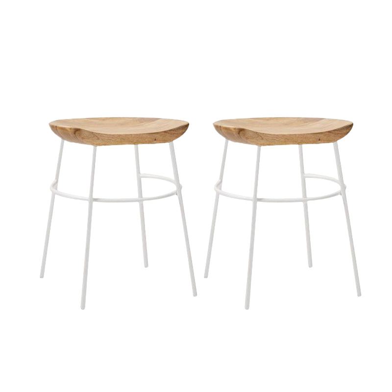 Solid Wood Modern Counter & Bar Stools Matte Finish Indoor Stools