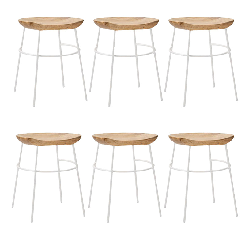 Solid Wood Modern Counter & Bar Stools Matte Finish Indoor Stools