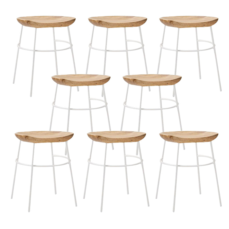 Solid Wood Modern Counter & Bar Stools Matte Finish Indoor Stools