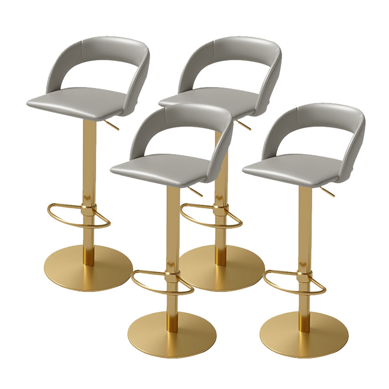 Swivel Leather Bar Stool Adjustable Height Counter Stool for Bristol