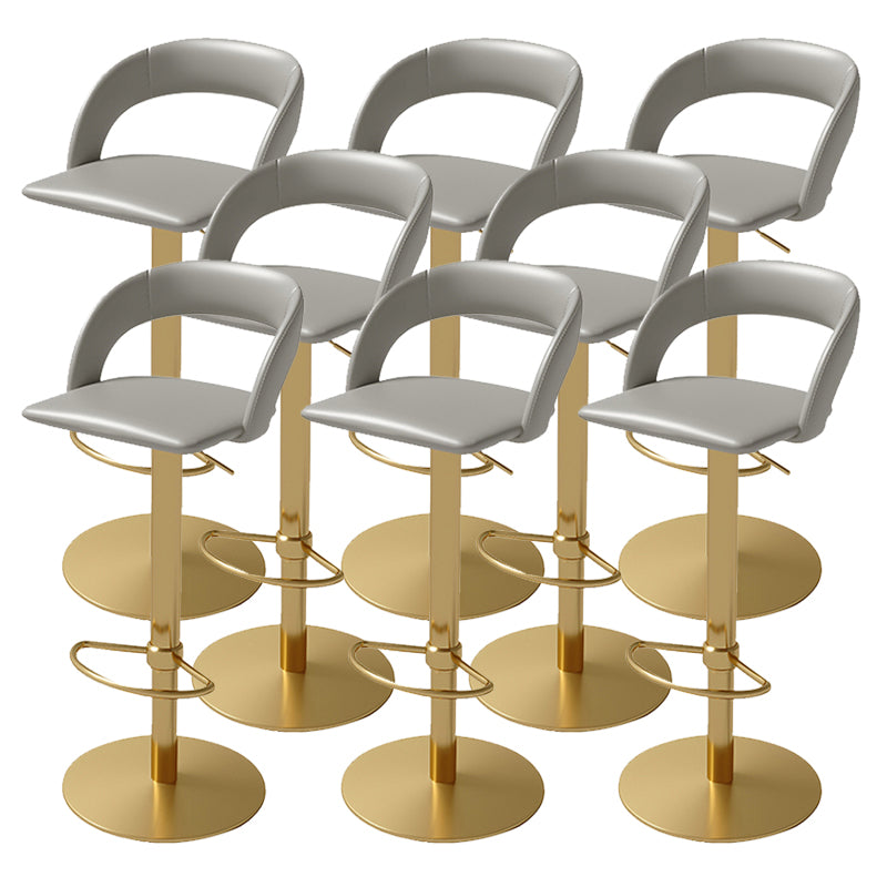 Swivel Leather Bar Stool Adjustable Height Counter Stool for Bristol