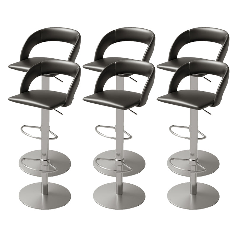Swivel Leather Bar Stool Adjustable Height Counter Stool for Bristol