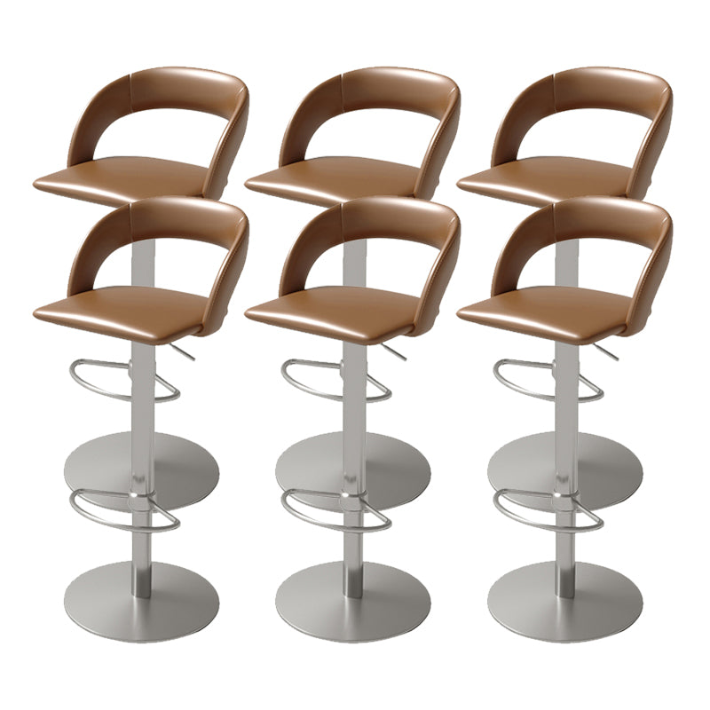 Swivel Leather Bar Stool Adjustable Height Counter Stool for Bristol