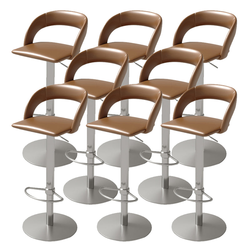 Swivel Leather Bar Stool Adjustable Height Counter Stool for Bristol