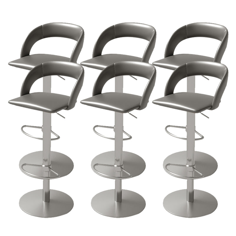 Swivel Leather Bar Stool Adjustable Height Counter Stool for Bristol