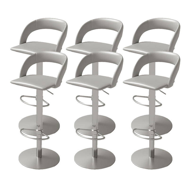 Swivel Leather Bar Stool Adjustable Height Counter Stool for Bristol