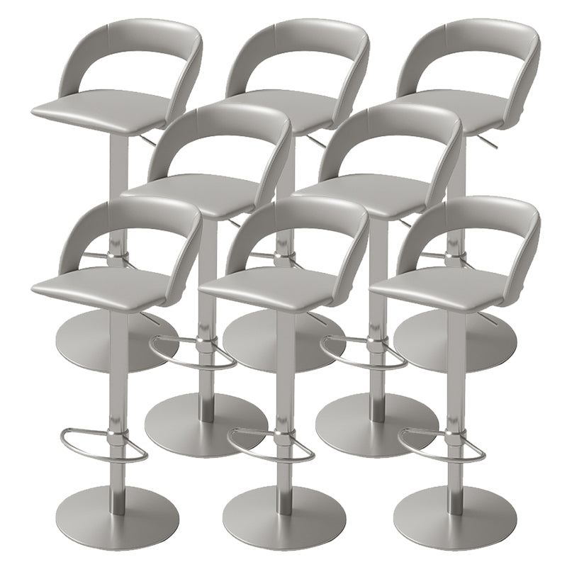 Swivel Leather Bar Stool Adjustable Height Counter Stool for Bristol