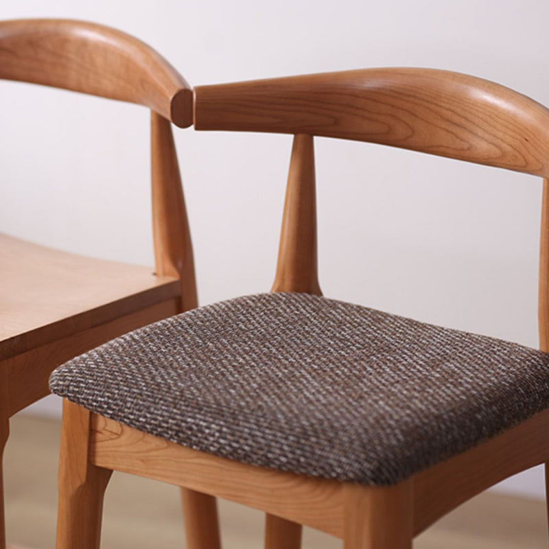 Industrial Fabric Counter & Bar Stools Ash Wood Indoor Stools