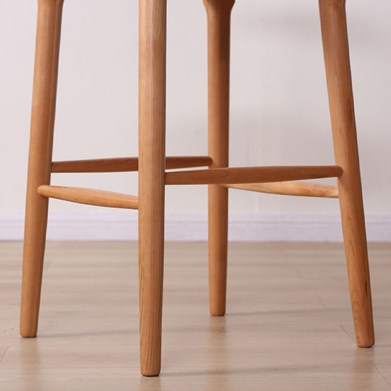 Industrial Fabric Counter & Bar Stools Ash Wood Indoor Stools