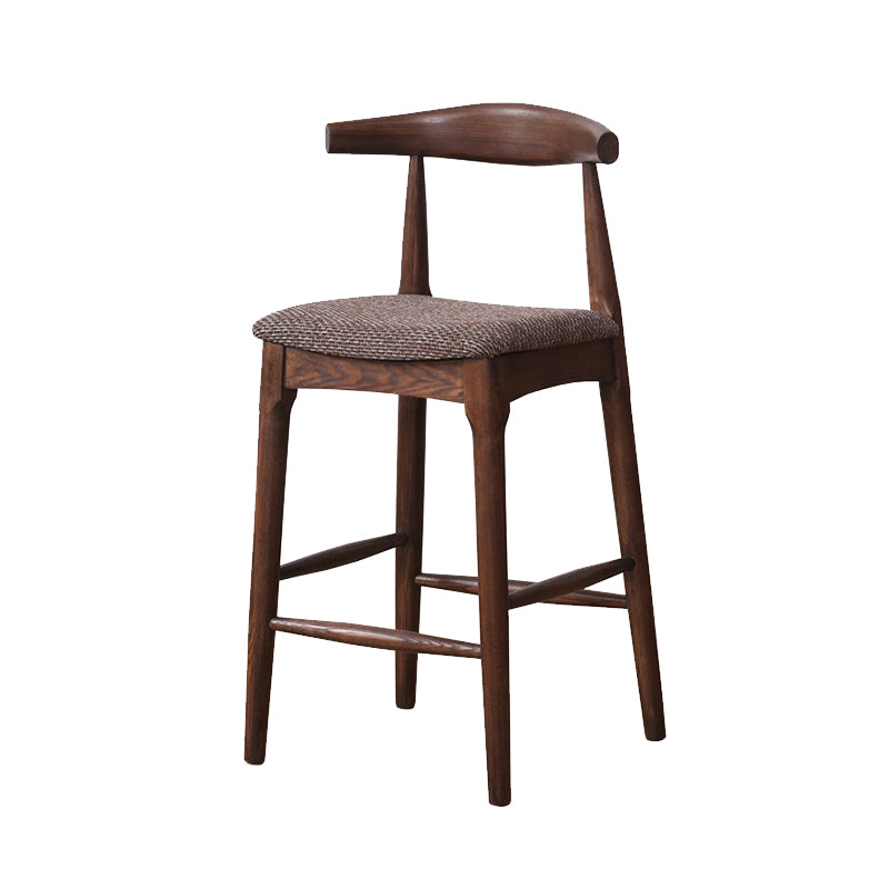 Industrial Fabric Counter & Bar Stools Ash Wood Indoor Stools