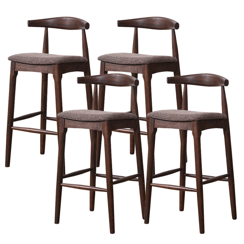 Industrial Fabric Counter & Bar Stools Ash Wood Indoor Stools