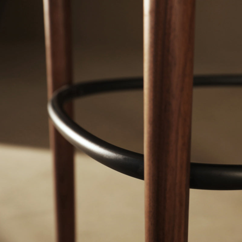 Green Fabric Counter & Bar Stools Industrial Ash Wood Indoor Stools