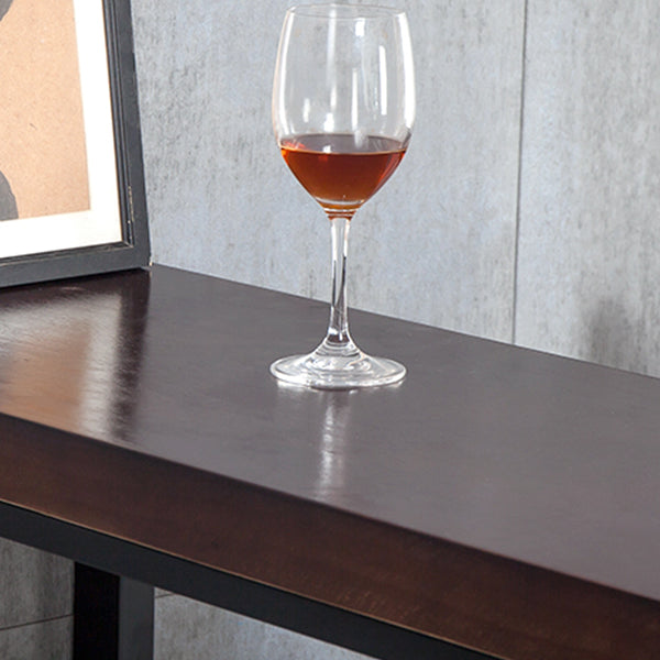 Solid Wood Bistro Bar Table Rectangle Industrial Bar Table for Dining Room