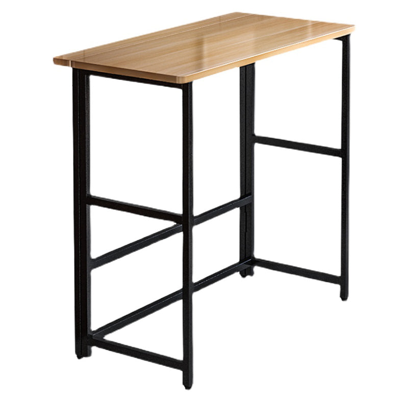 Modern Folding Bistro Bar Table Rectangle Metal Base Bar Table