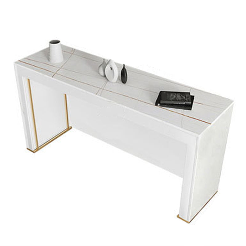 Modern Bistro Bar Table Rectangle Sintered Stone Bar Table for Living Room