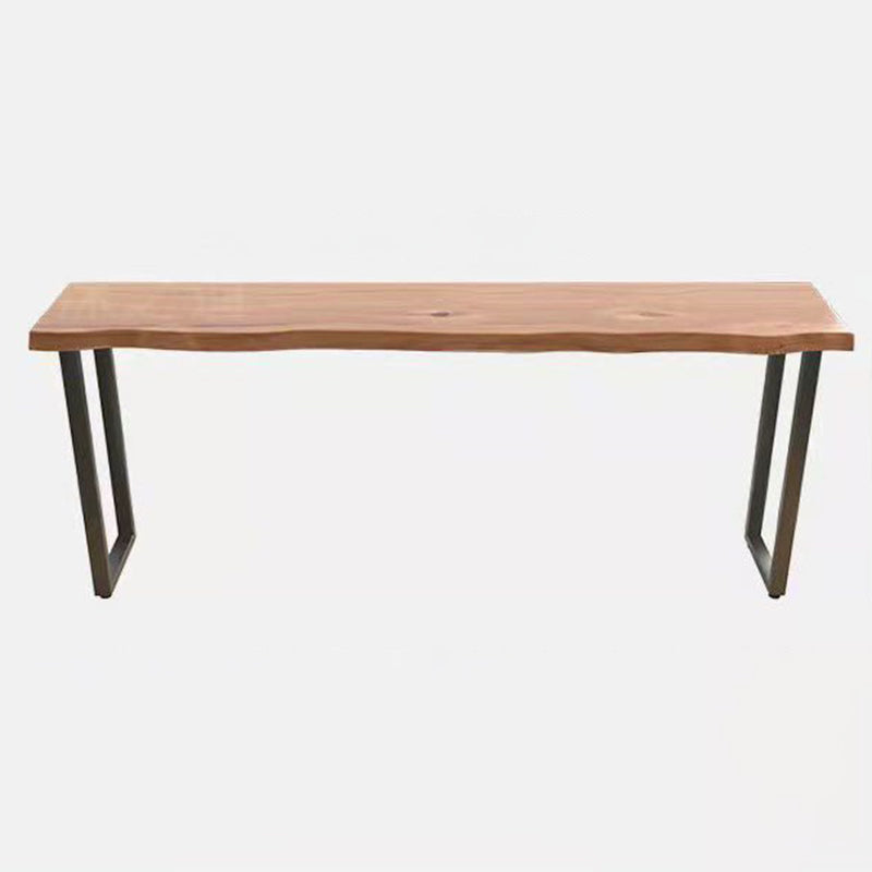 Modern Style Wood Bar Table Brown Rectangle Bar Table for Kitchen