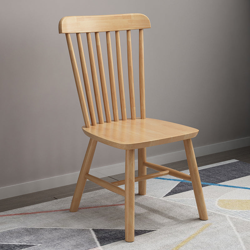 Wood Side Dining Chairs 18.5" Wide Wishbone Armless Chair Set