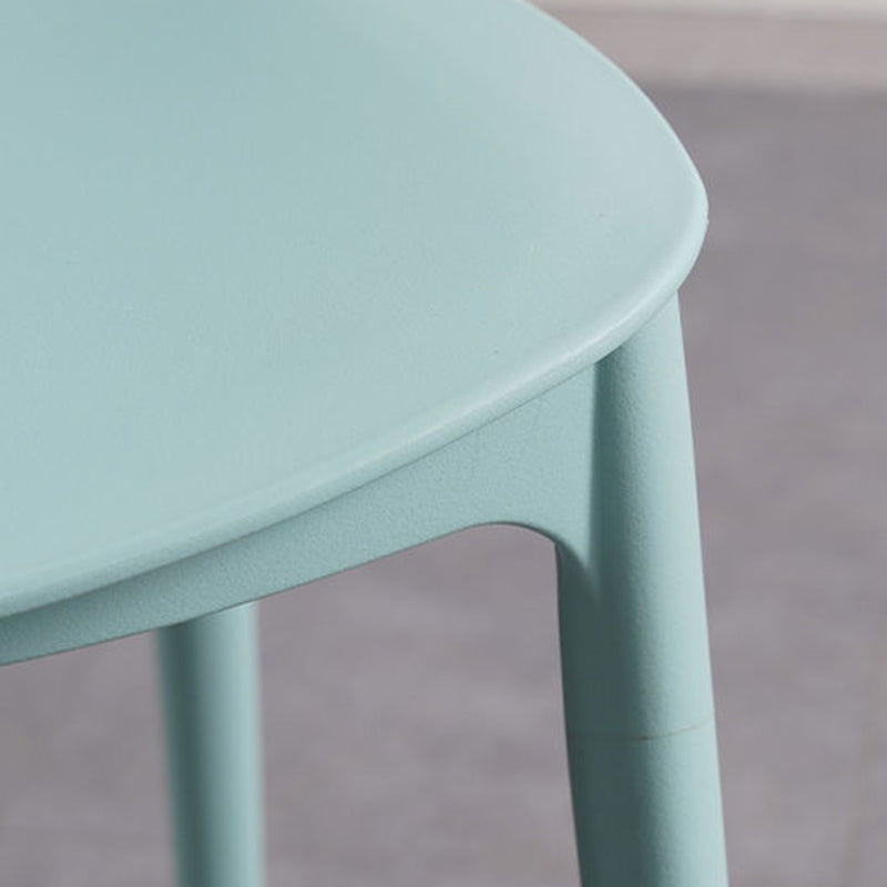 Plastic Indoor-Outdoor Side Chair Armless Stackable Dining Chairs