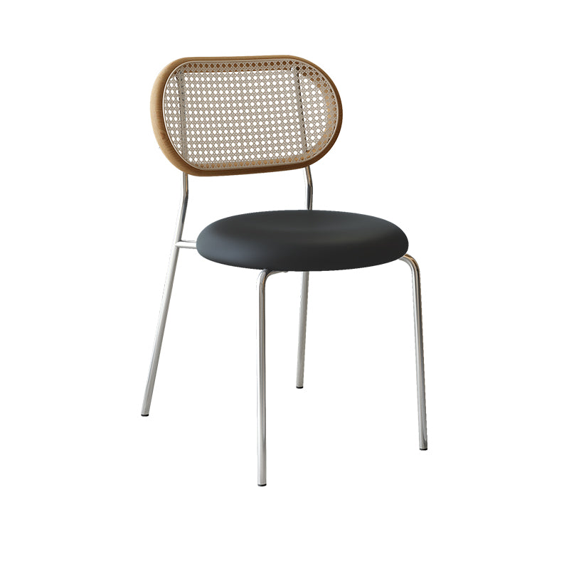 Contemporary Indoor-Outdoor Side Chair Upholstered Armless Dining Chairs