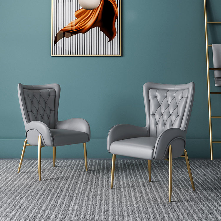 Glam Style Parsons Dining Arm Chair High Back Home Dining Chair