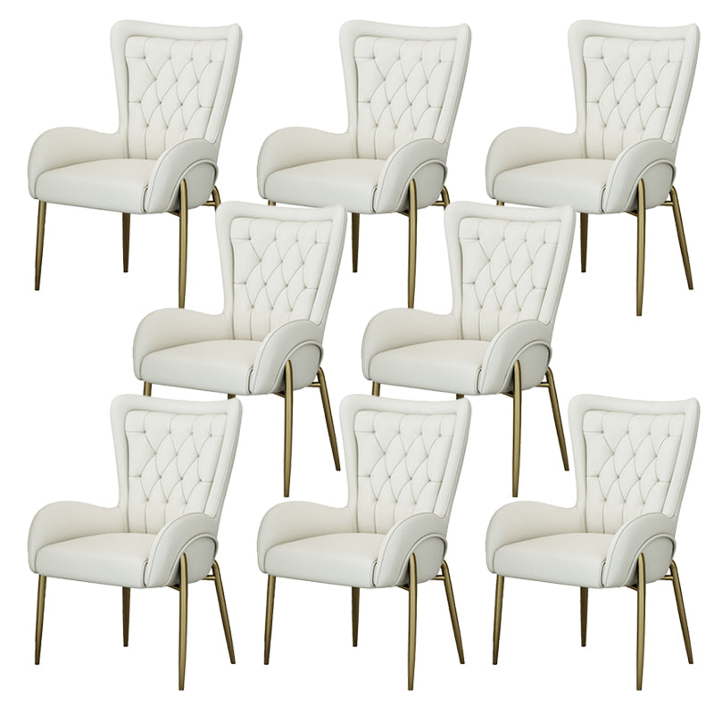 Glam Style Parsons Dining Arm Chair High Back Home Dining Chair