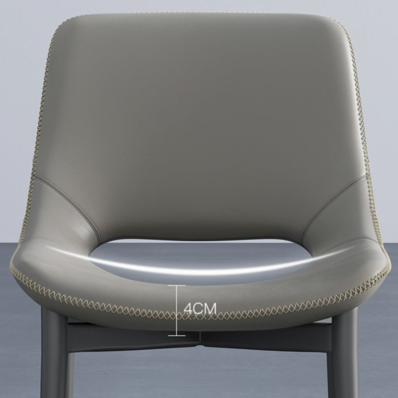 Industrial Side Chair Open Back Metal Dining Room Chair for Home