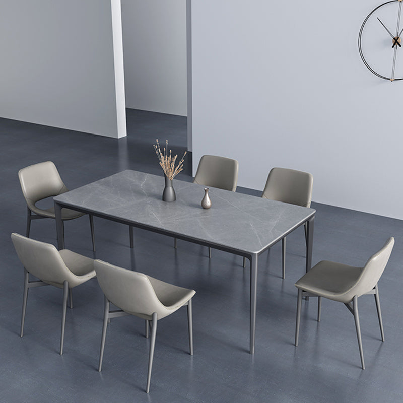 Industrial Side Chair Open Back Metal Dining Room Chair for Home