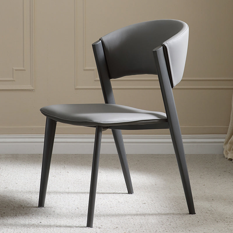 Industrial Side Chair Metal Open Back Dining Room Chair for Dining Room