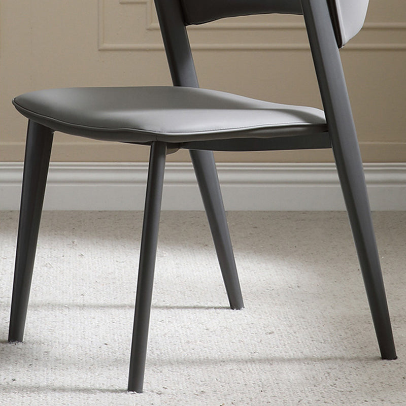 Industrial Side Chair Metal Open Back Dining Room Chair for Dining Room