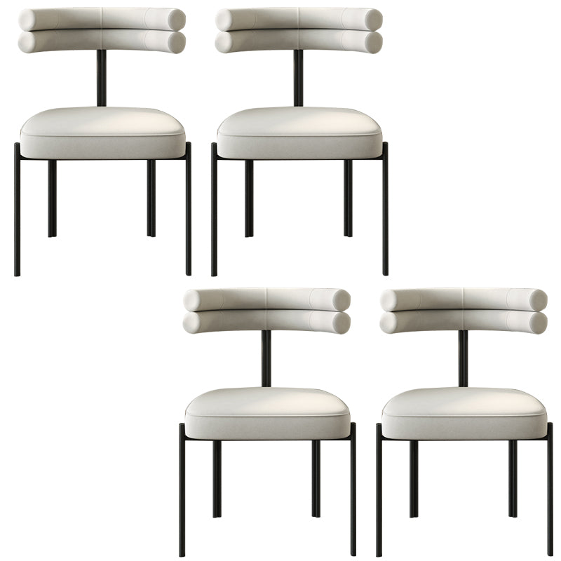 Industrial Style Side Chair Ladder Back Metal Dining Room Chair for Home