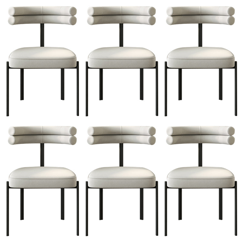 Industrial Style Side Chair Ladder Back Metal Dining Room Chair for Home