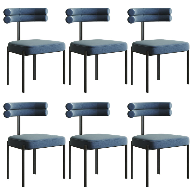 Industrial Style Side Chair Ladder Back Metal Dining Room Chair for Home