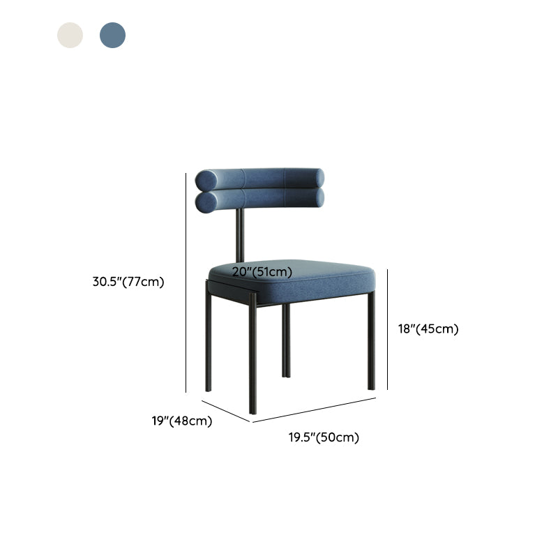 Industrial Style Side Chair Ladder Back Metal Dining Room Chair for Home