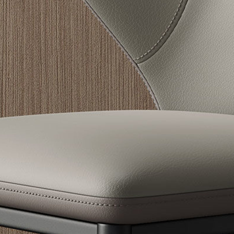 Industrial Style Side Chair Wingback Metal Dining Room Chair for Kitchen