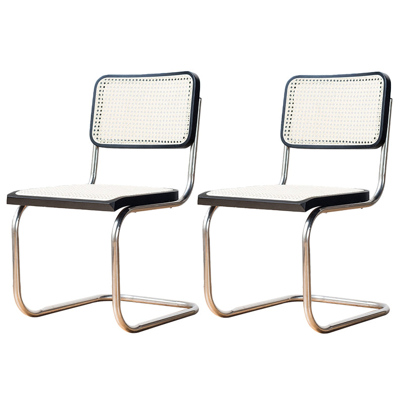 Modern Style Chair Metal Open Back Dining Room Chair for Kitchen