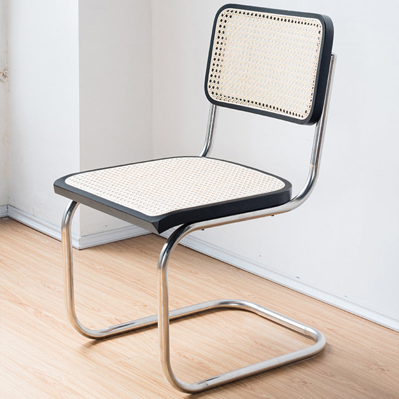 Modern Style Chair Metal Open Back Dining Room Chair for Kitchen