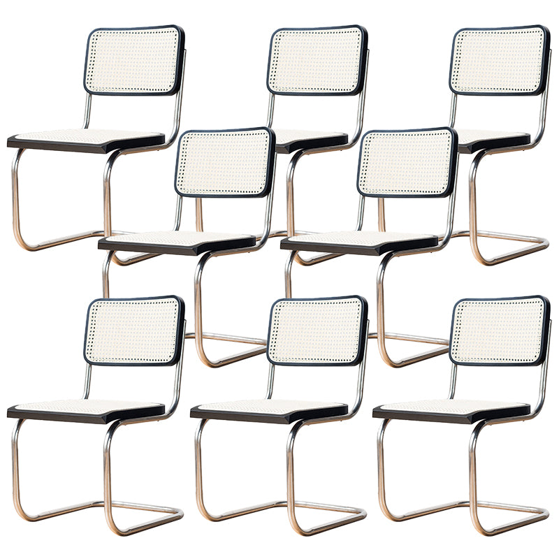 Modern Style Chair Metal Open Back Dining Room Chair for Kitchen