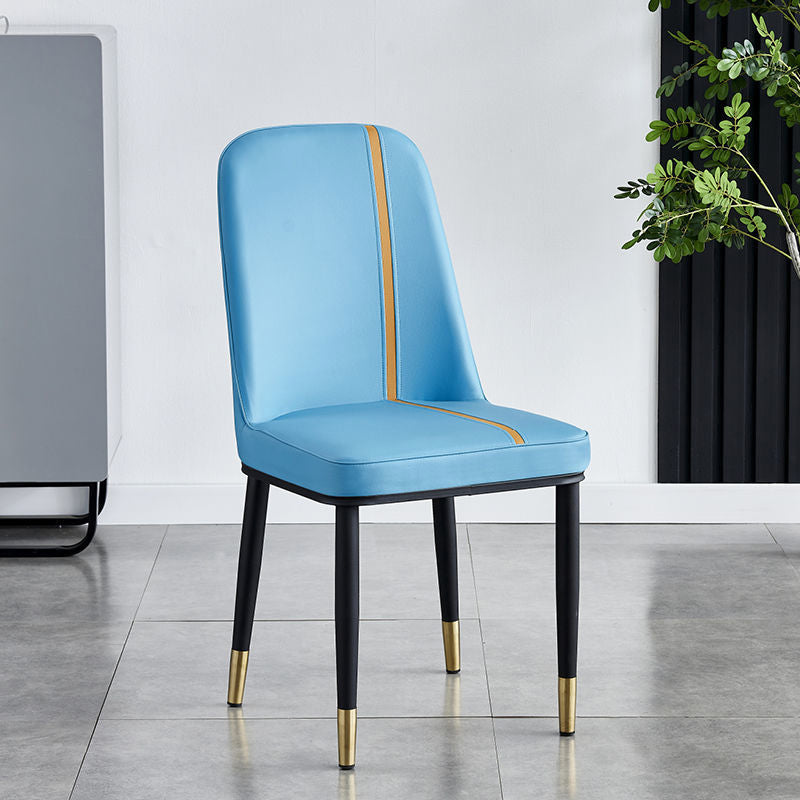 Faux Leather Dining Chairs Parsons Armless Dining Side Chair