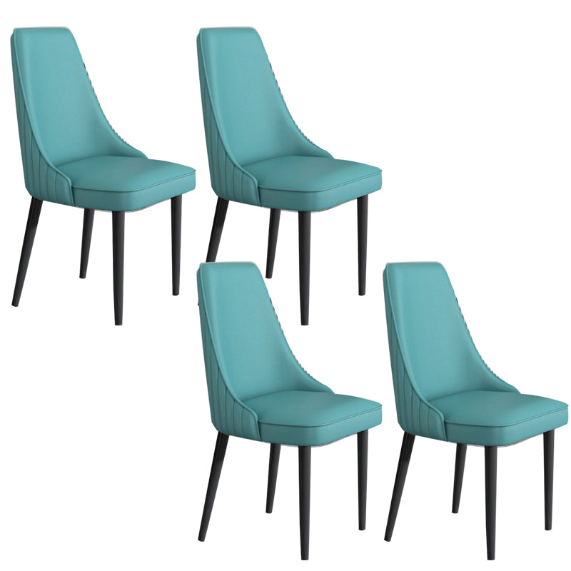 Faux Leather Dining Chair Parsons Home Arm Dining Side Chair