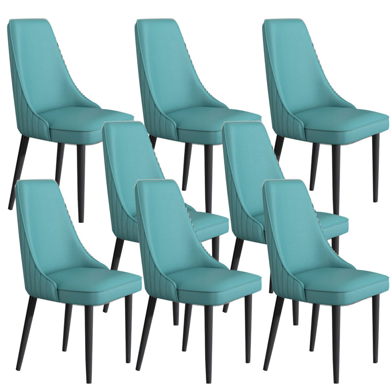 Faux Leather Dining Chair Parsons Home Arm Dining Side Chair