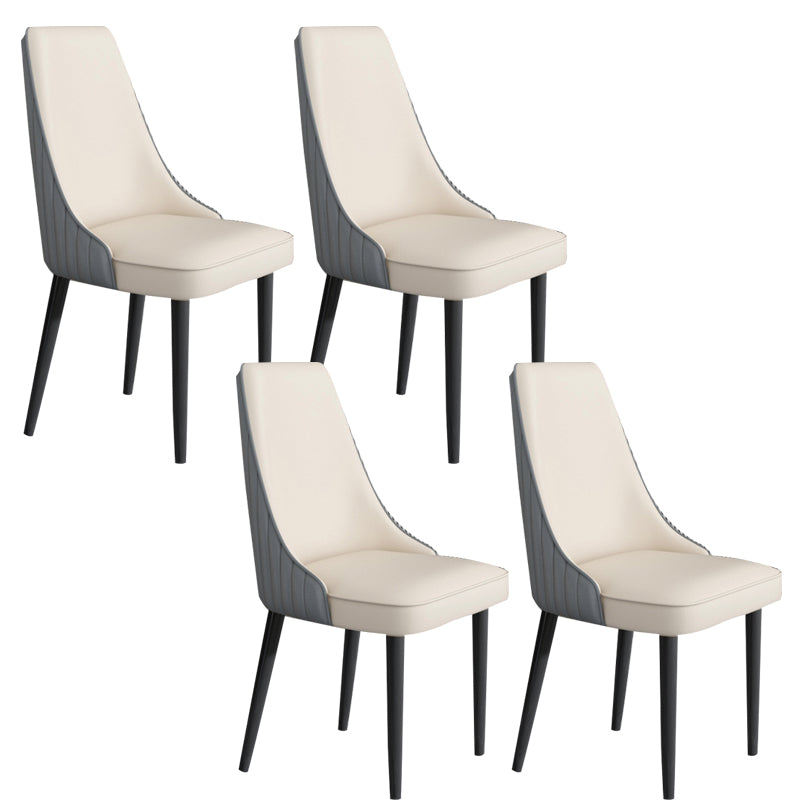 Faux Leather Dining Chair Parsons Home Arm Dining Side Chair