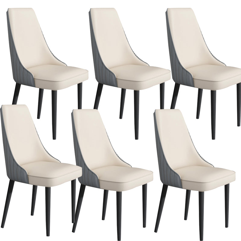 Faux Leather Dining Chair Parsons Home Arm Dining Side Chair