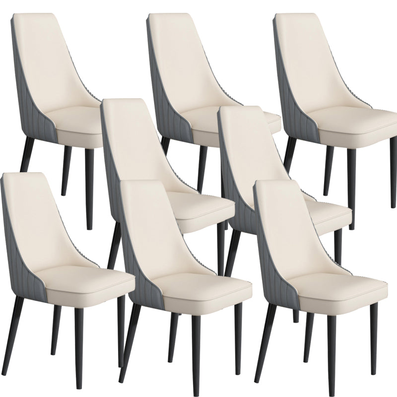 Faux Leather Dining Chair Parsons Home Arm Dining Side Chair