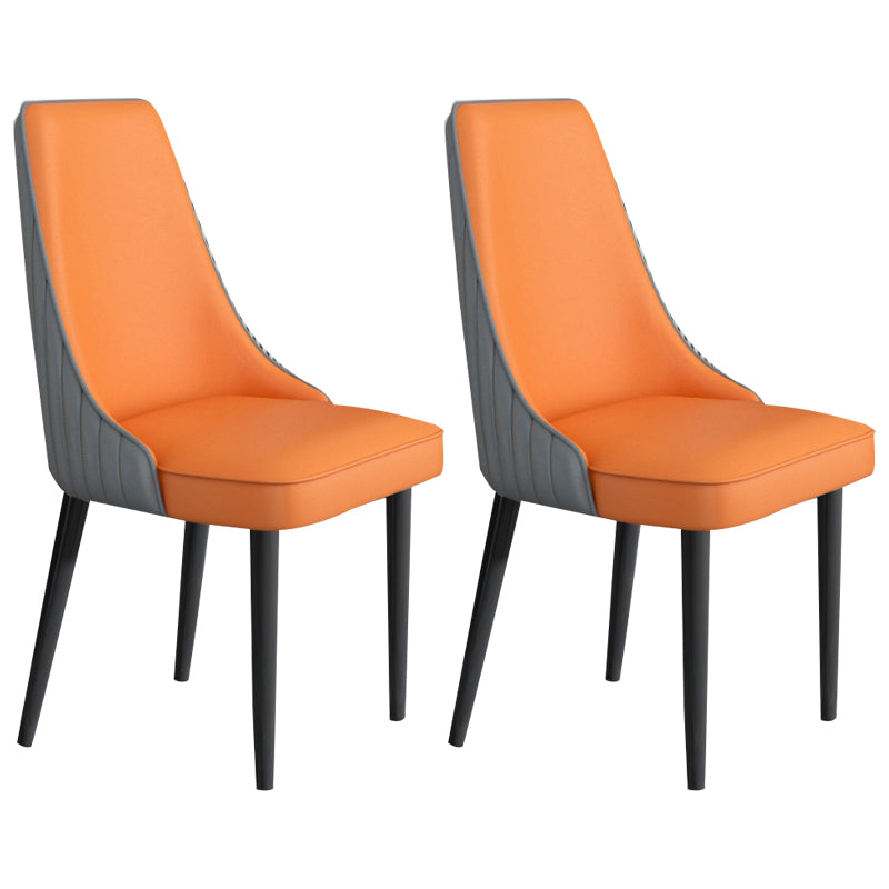 Faux Leather Dining Chair Parsons Home Arm Dining Side Chair