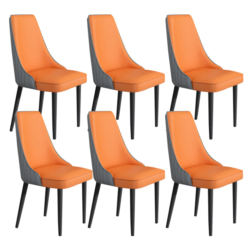 Faux Leather Dining Chair Parsons Home Arm Dining Side Chair