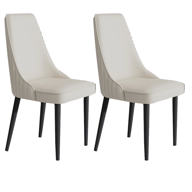 Faux Leather Dining Chair Parsons Home Arm Dining Side Chair