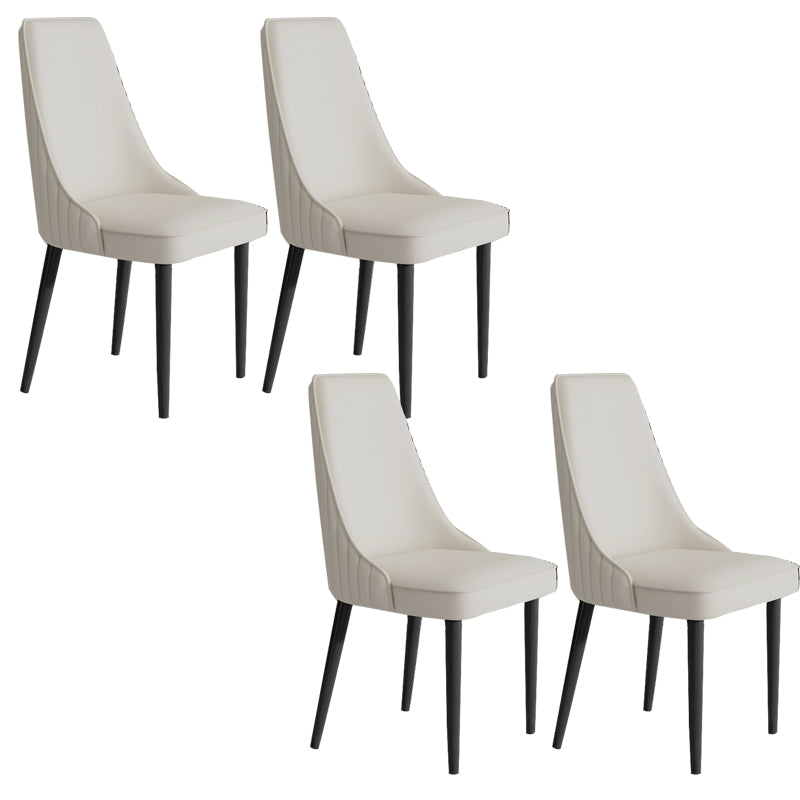 Faux Leather Dining Chair Parsons Home Arm Dining Side Chair