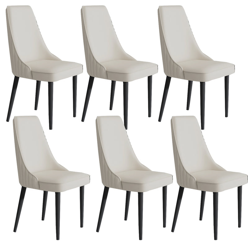 Faux Leather Dining Chair Parsons Home Arm Dining Side Chair