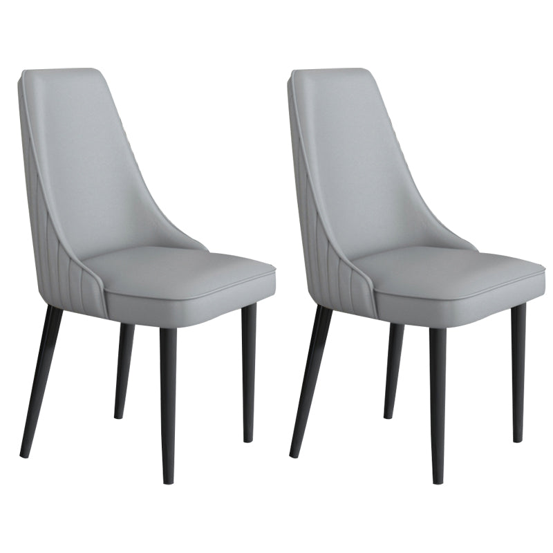 Faux Leather Dining Chair Parsons Home Arm Dining Side Chair